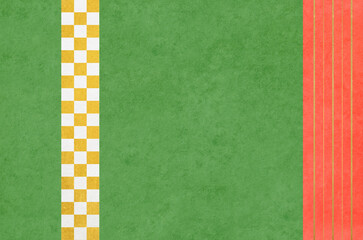 Gold checkered Japanese paper textured background. Traditional Japanese auspicious pattern background.