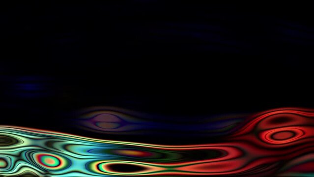 Video Background 1072: Abstract fluid forms pulse, ripple and flow (Loop).