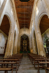 Interior of the San Pedro basilica in Cordoba, Spain