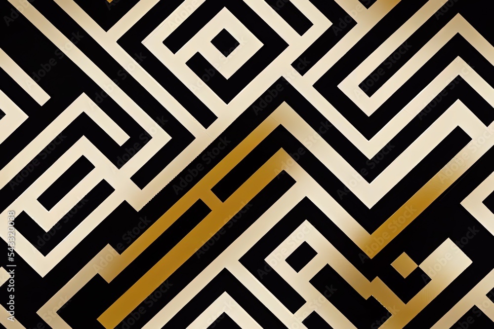 Poster black background with frame and patterns, rectangle frame and border with black background chinese s