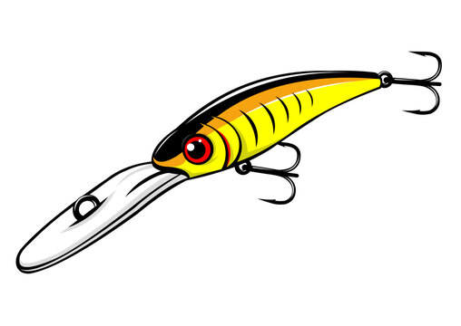fishing lures vector illustration