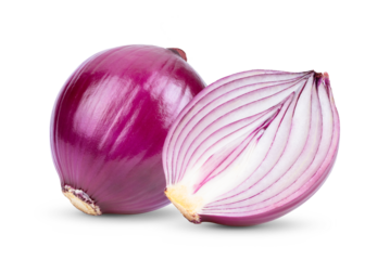 red onion isolated on transparent png