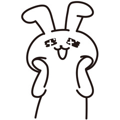 色加工ok うさぎ素材No.