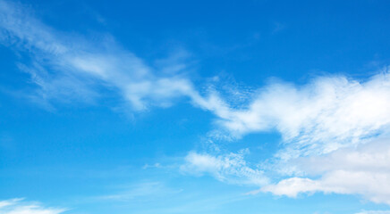 Naklejka na ściany i meble Clouds blue sky High angle air