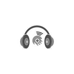 music audio logo vector