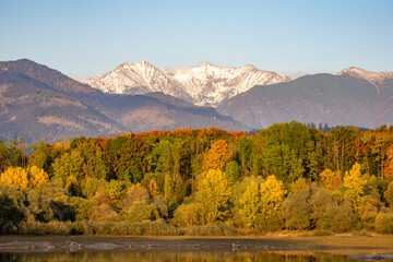 autumn landscape in the mountains, West Tatras, Liptov, Slovakia