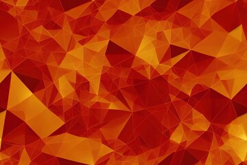 Fototapeta premium Geometric ornament. Abstract fractal. Background image. Geometric seamless pattern. Pattern for website, corporate style, party invitation, wallpaper.Golden drawings on a red background