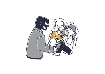 強盗に入られた老夫婦　犯罪や迷惑行為を起こす人
