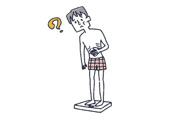 なぜか体重が減っていってしまう男性　病気の初期症状