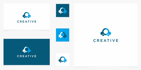 design template with icon cars 