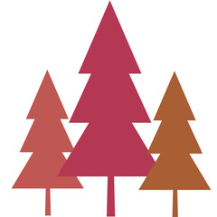 Fototapeta premium Boho Christmas tree