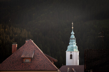 .Zupnijska Cerkev Svete Elizabete Ogrske church,a typical austro hungarian slovenian catholic...