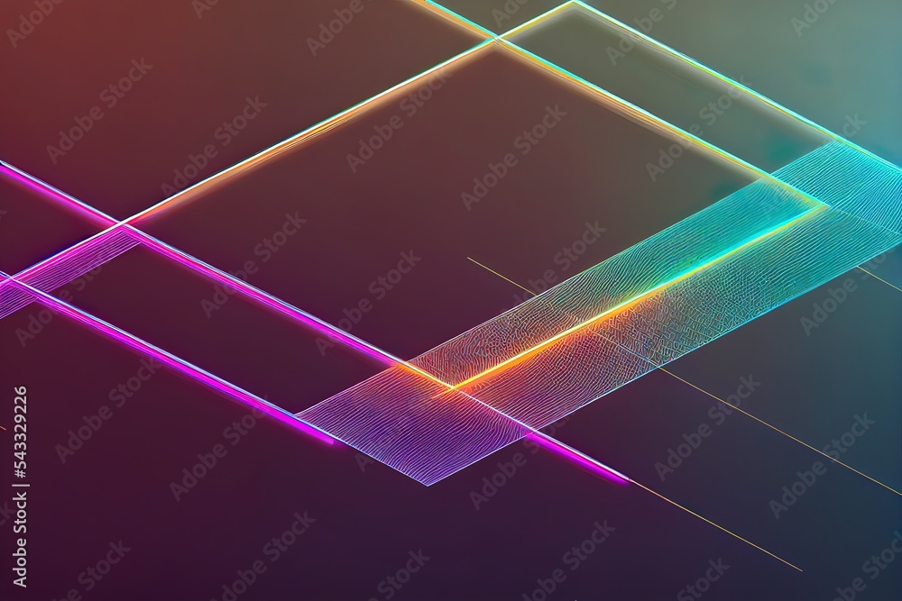 Poster smart city and abstract line and dot connect with gradient line design , big data connection technol