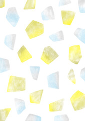 黄と青の宝石の背景画像