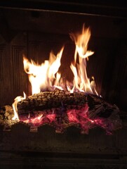 feu de cheminé