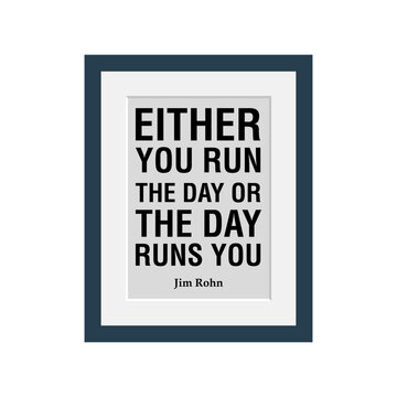 Frame icon, Quote of the day, Motivational quotes design illustration.