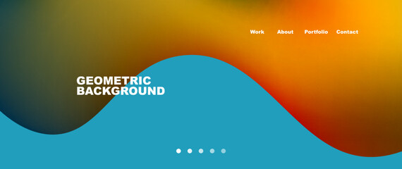 Liquid shapes with flowing gradient colors. Round elements and circles. Vector illustration for wallpaper, banner, background, leaflet, catalog, cover, flyer