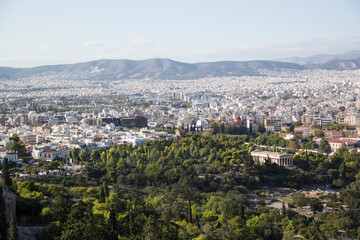 Fototapeta na wymiar Beautiful view of Athens landscape, Greece