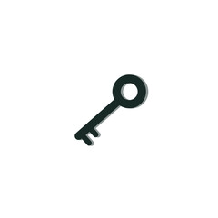 key icon isolated vector illustration