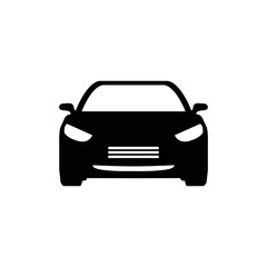 Car icon. Car icon on a white background. illustration.