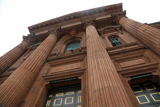 Front Of Cathedral Of St Peter And Paul - Philadelphia