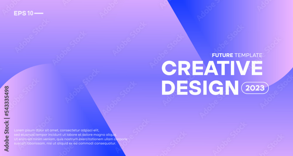 Aufkleber abstract creative background in graphic design. minimal geometric gradient shapes background. vector