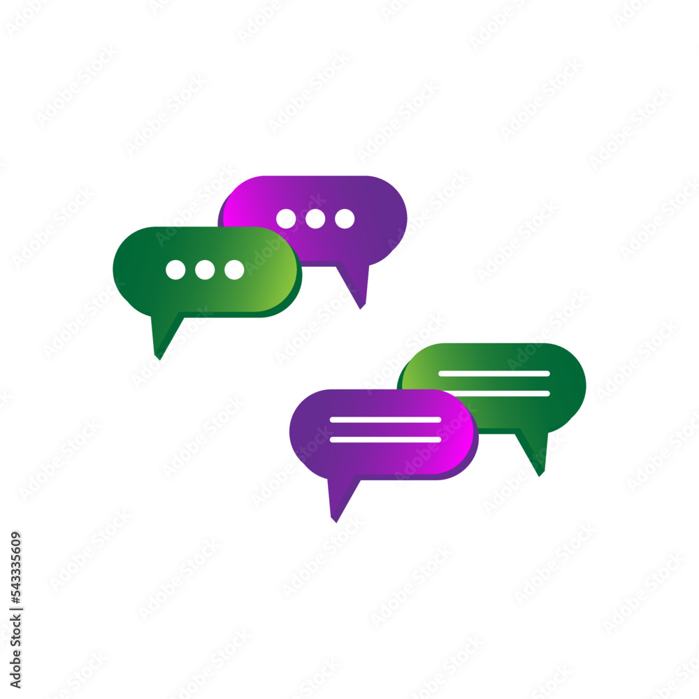 Poster message icon. chat message icon. vector illustration. stock image.