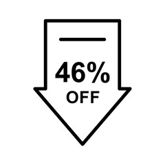 Discount offer icon vector design templates