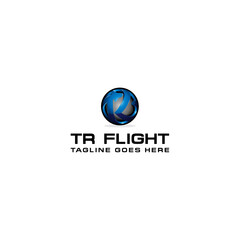 TR 3D with flight logo design