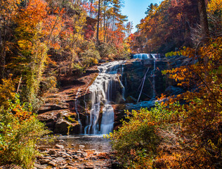 Waterfall in Autumn 