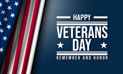 Veterans Day Background Design.