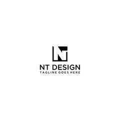 initial letter logo TN, logo template