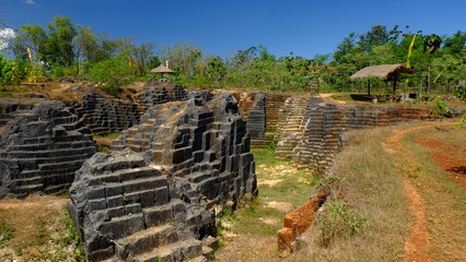 The rest of the limestone mines are unique and interesting and become tourist attractions. Indonesia tourism destination at Yogyakarta
