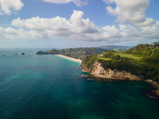 Fototapeta premium Rocky coastal landscapes of New Zealand