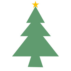 Obraz premium Christmas Tree with Star