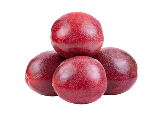 Purple passion fruit isolated on  transparent png