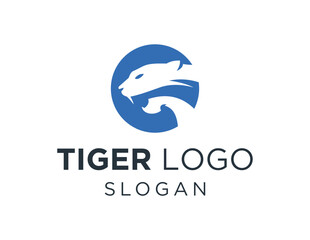 Logo about Tiger on white background. created using the CorelDraw application.