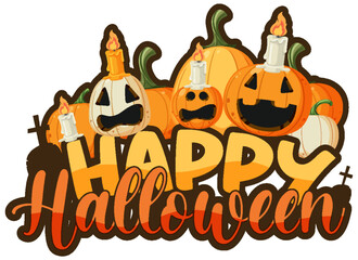 Happy Halloween Text Logo