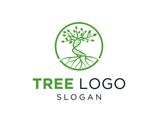 Logo about Tree on white background. created using the CorelDraw application.