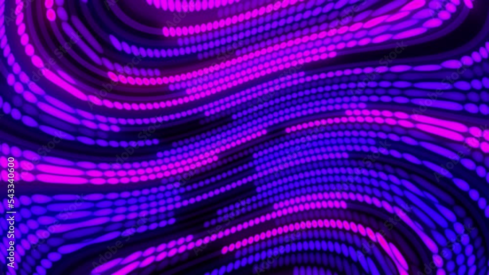 Poster abstract background. blue wave digital colourful loop . 3d rendering pattern with blinds effect . ab