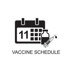 vaccine schedule icon , pharmacy icon