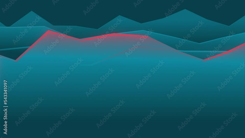 Poster abstract background. blue wave digital colourful loop . 3d rendering pattern with blinds effect . ab