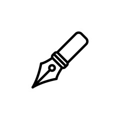 pen logo design vector template
