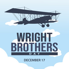 vector graphic of wright brothers day