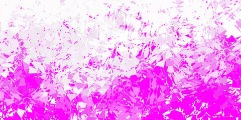 Fototapeta na wymiar Light purple, pink vector background with polygonal forms.