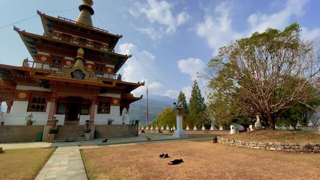 Khamsum Yulley Namgyal Chortenin Punakha Valley in Bhutan