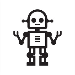 Artificial intelligence robot icon. Robot icon