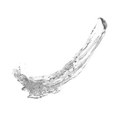 water splash isolated on white