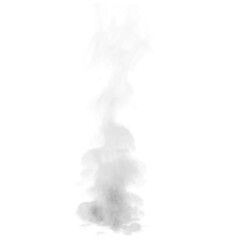 rauch isoliert auf weiß