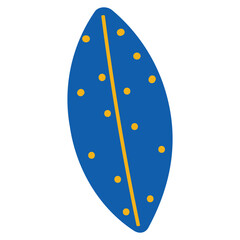 Leaf vector illustration in flat color design